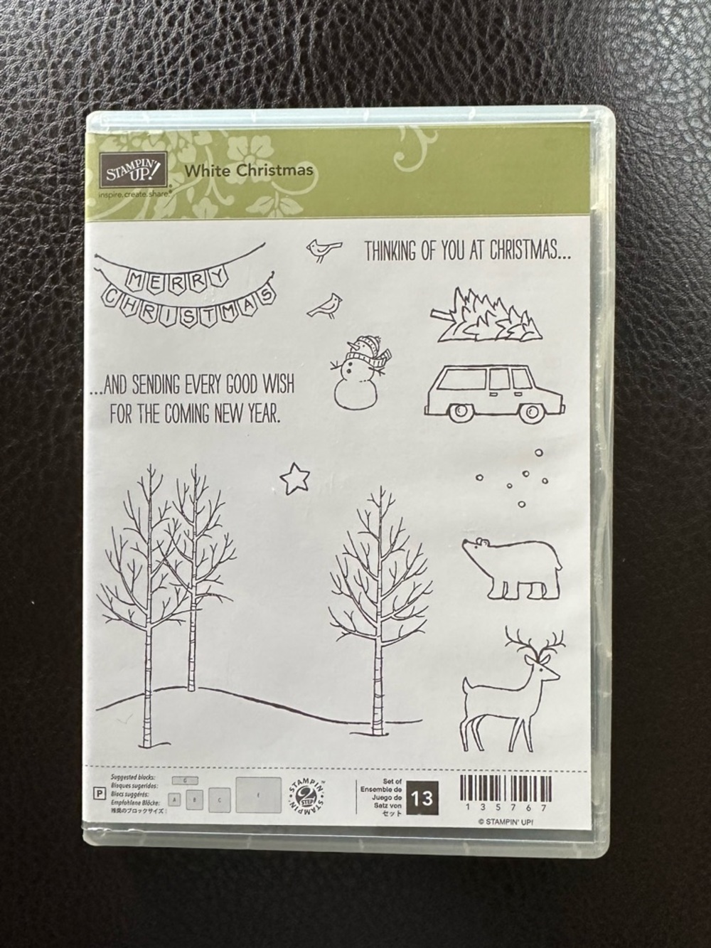 NWT Stampin’ Up! White Christmas Stamp Set